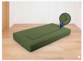 Canapea extensibilă verde