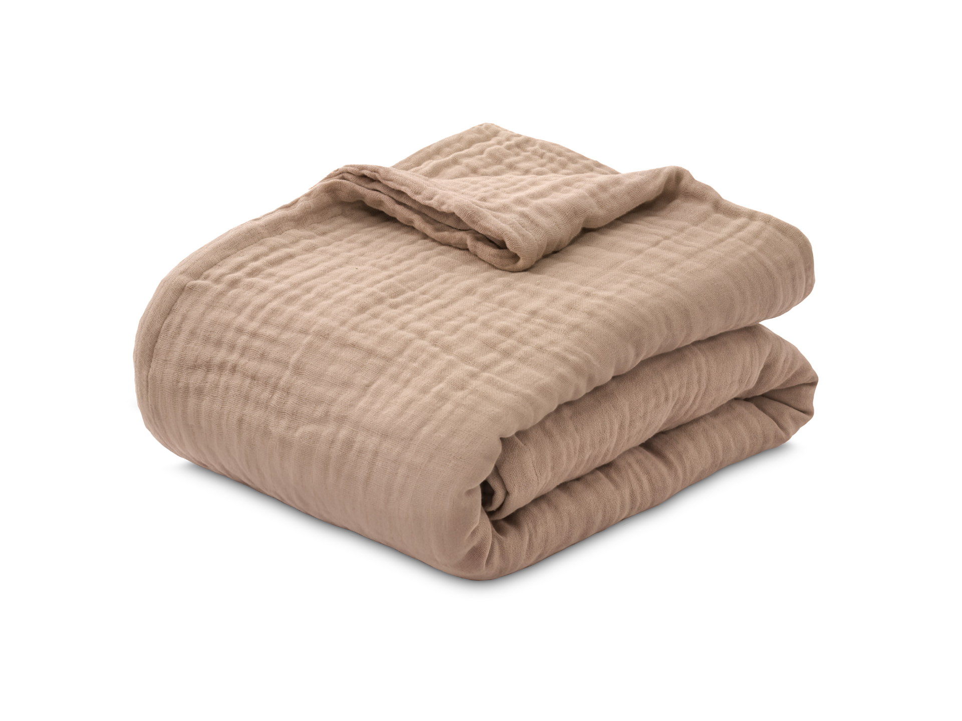 Dormeo Cotton Muslin Luxe medvilninis užklotas smėlio spalvos