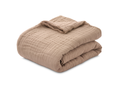 Dormeo Cotton Muslin Luxe medvilninis užklotas smėlio spalvos