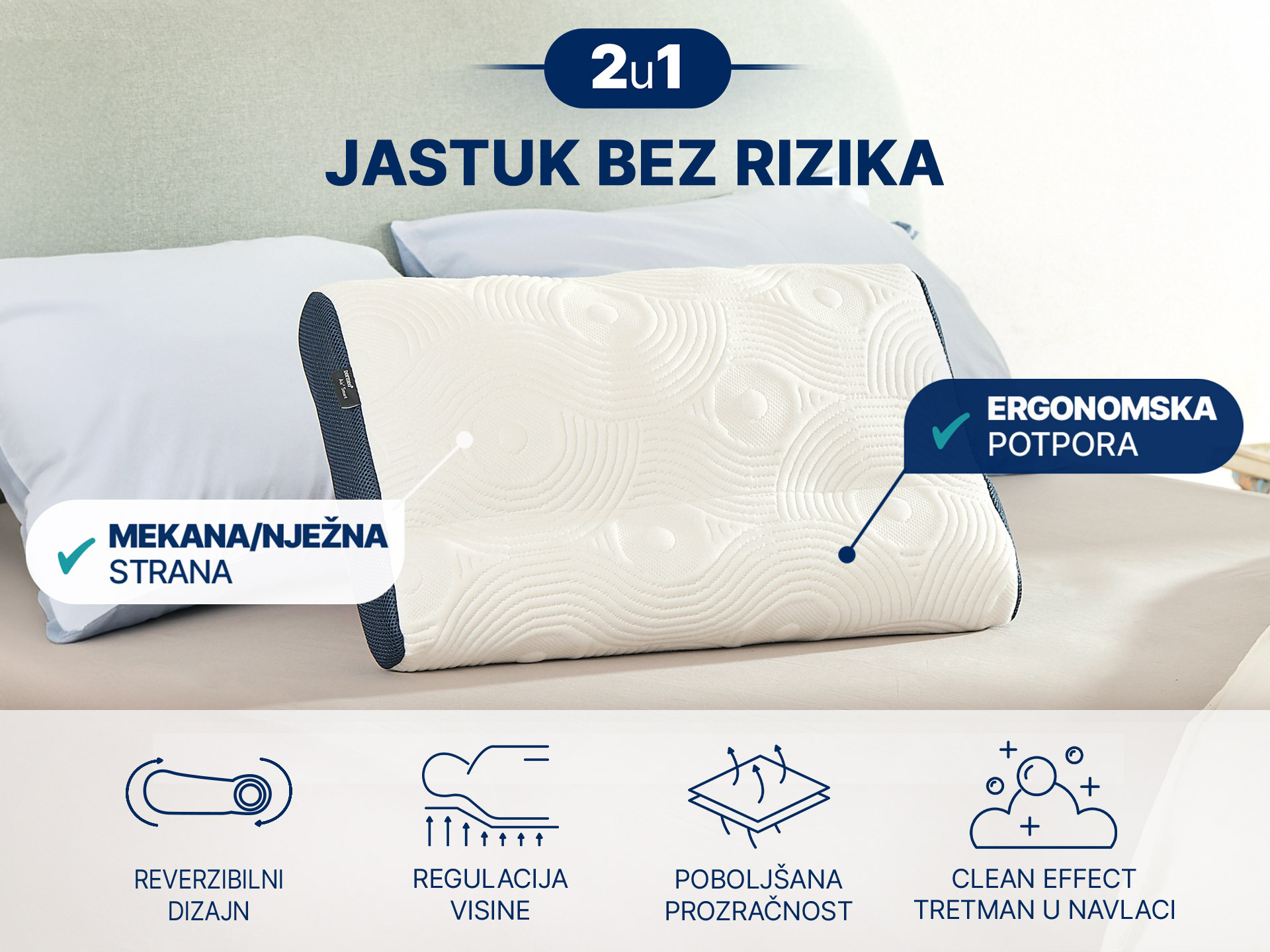 Jastuk Air Plus Smart Dormeo 40x60 cm