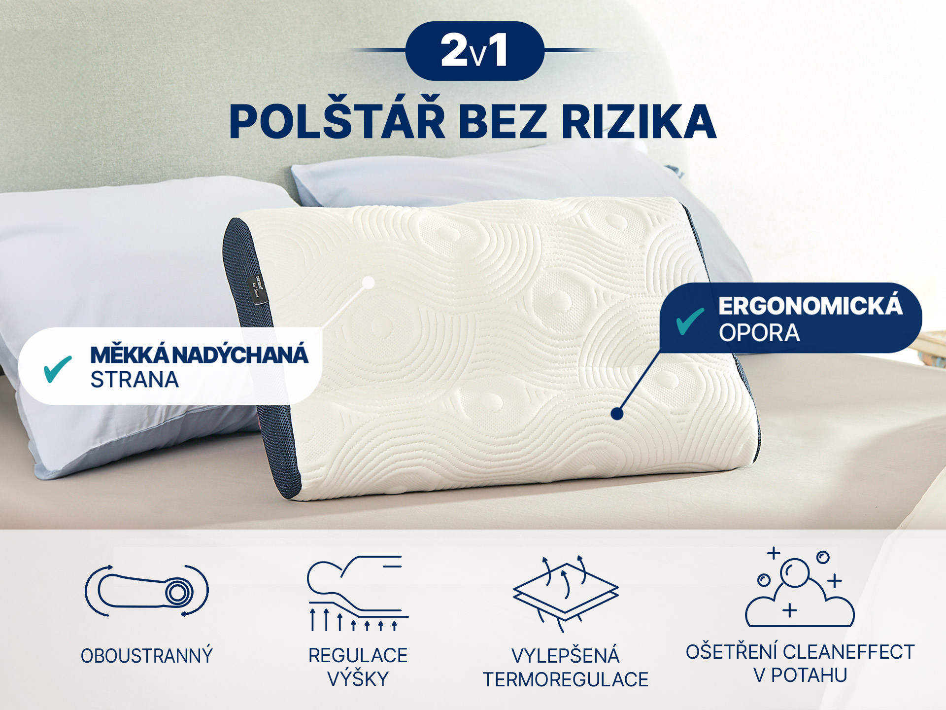 Dormeo Air+ Smart polštář 40x60 cm