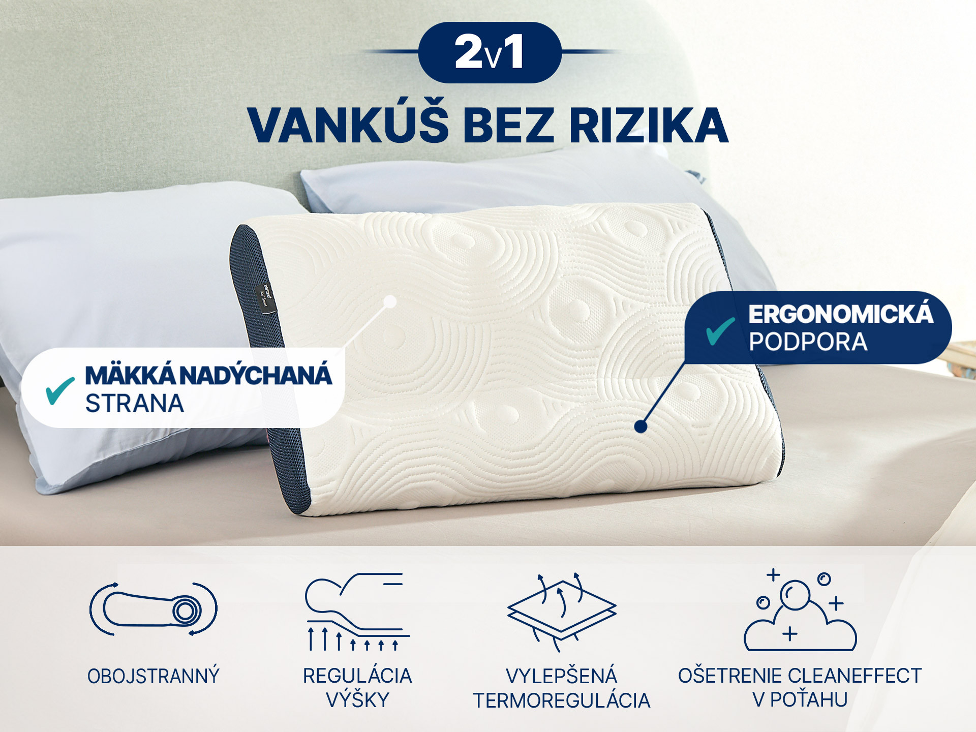 Dormeo vankúš Air+ Smart 40x60 cm