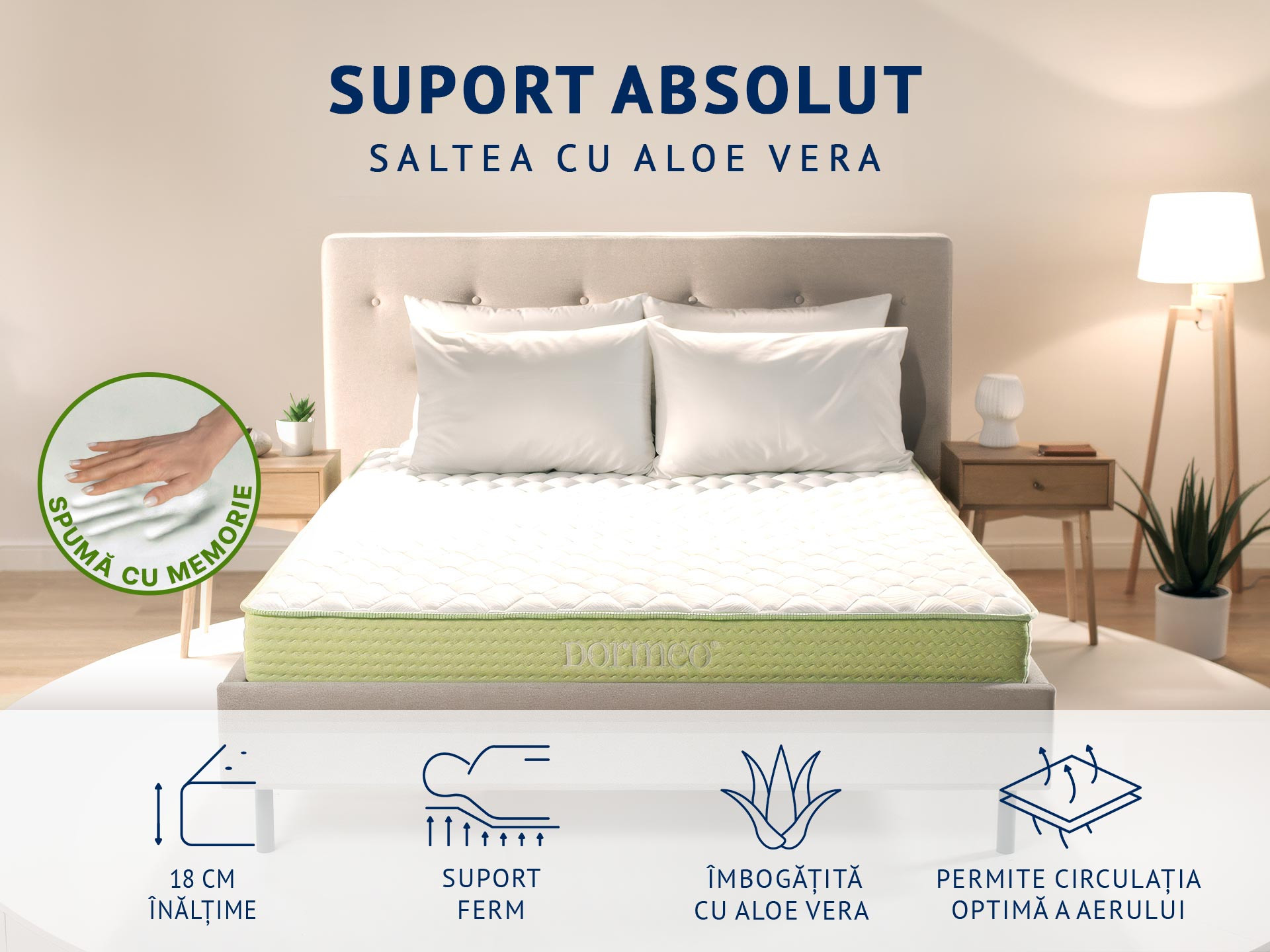 Saltea Dormeo Aloe Vera+ Memory