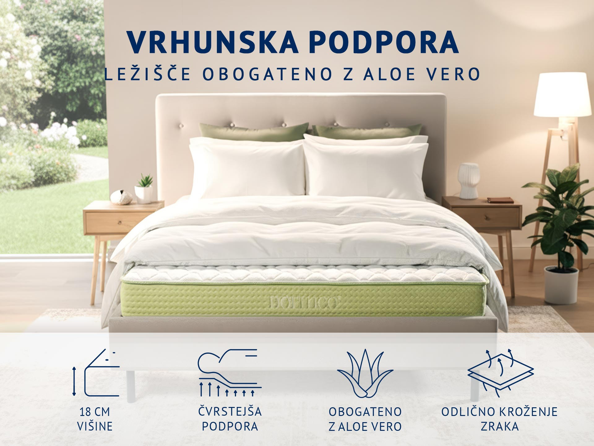 Ležišče Dormeo Aloe Vera