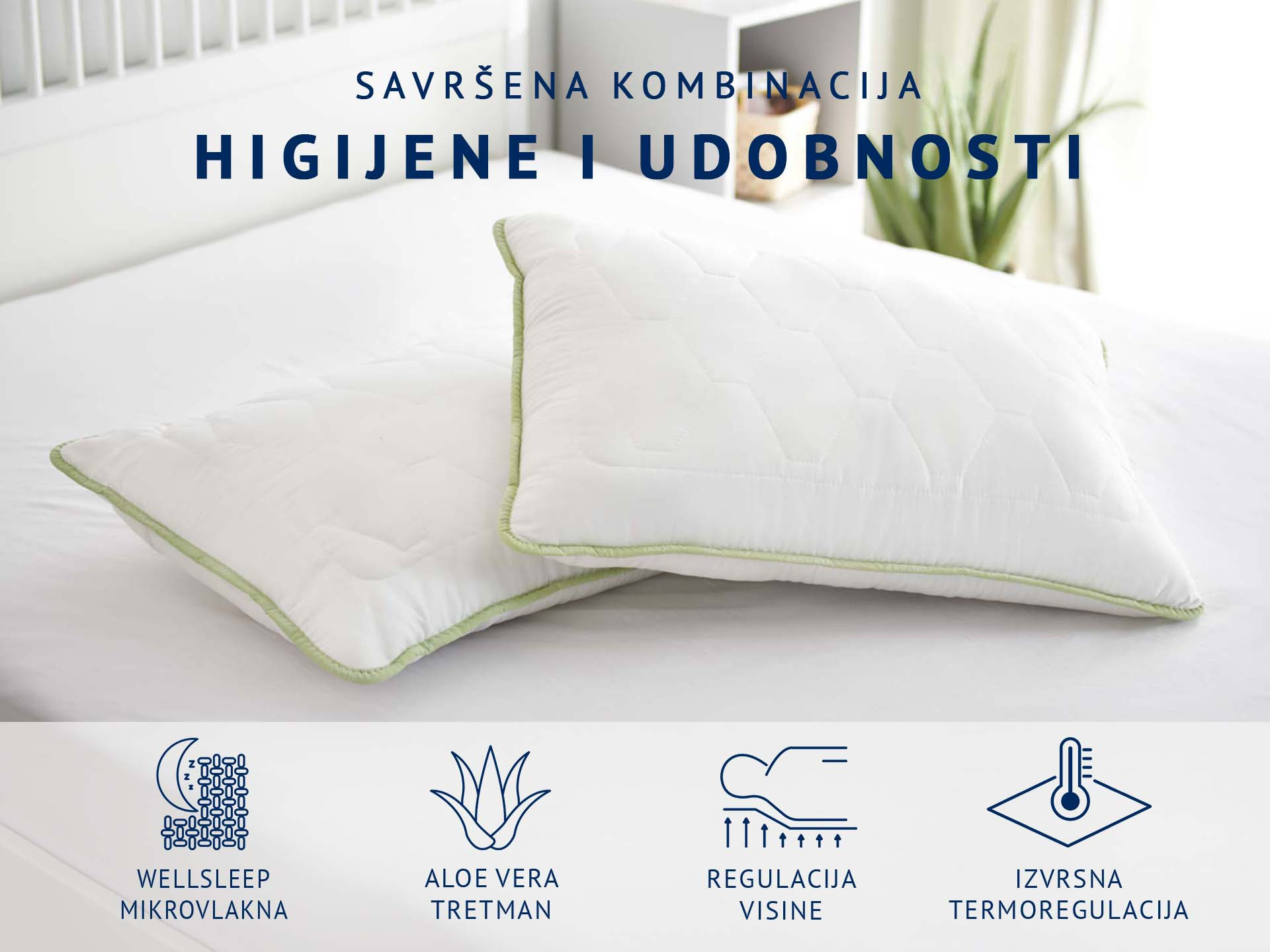 Dormeo klasični jastuk Aloe Vera 50x70 cm