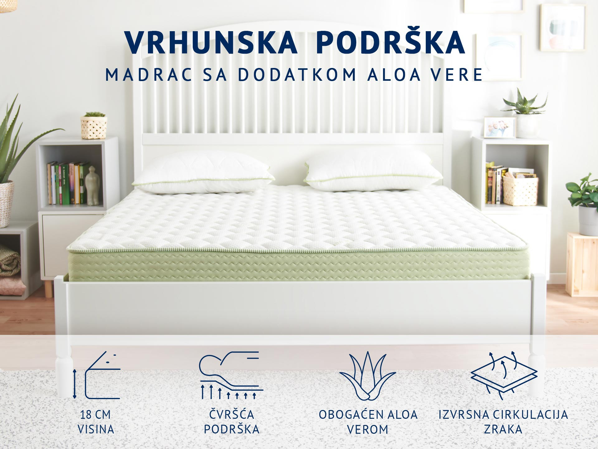 Madrac Dormeo Aloe Vera Plus Memory