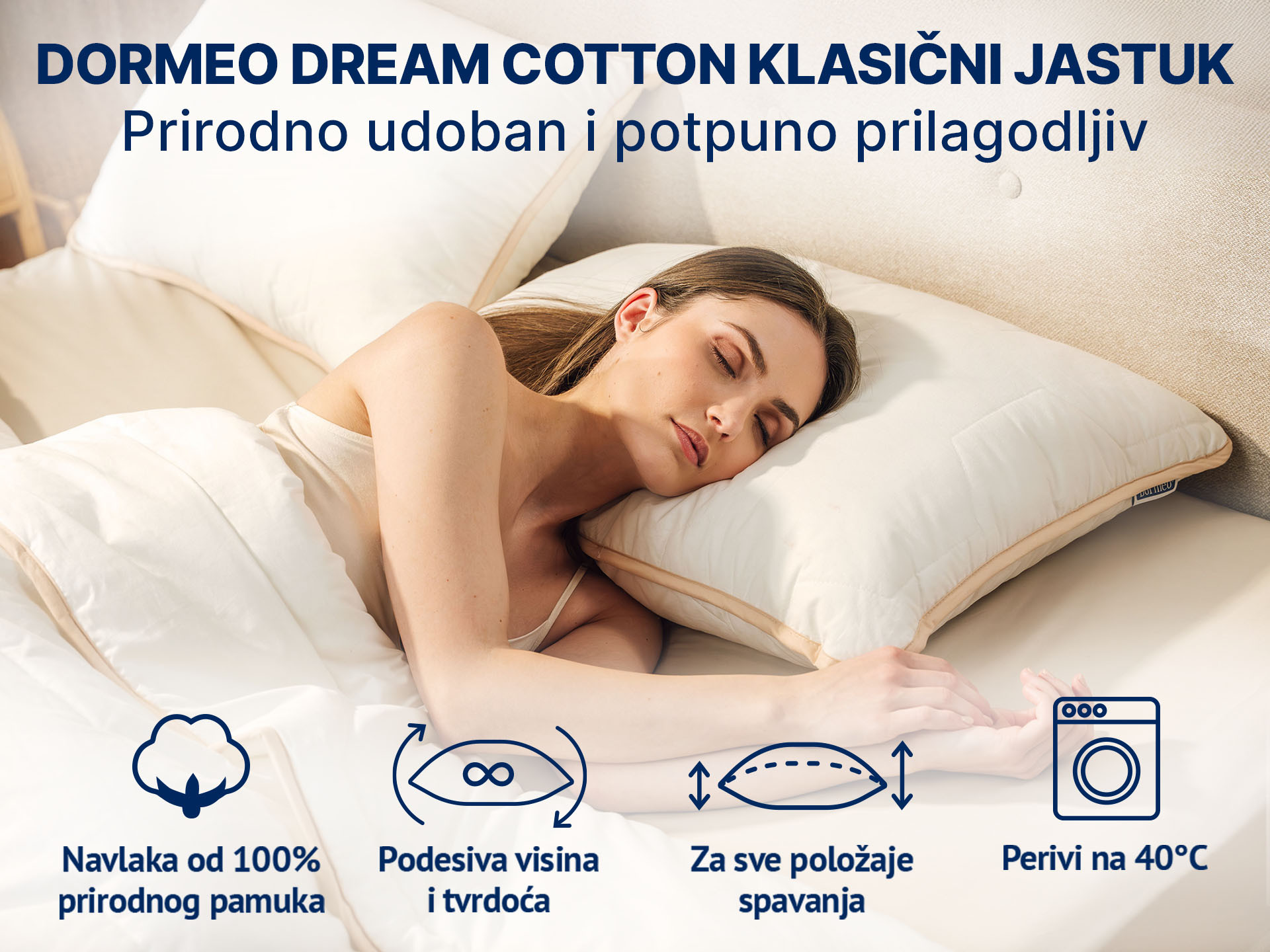 Dormeo Dream Cotton/pamučni jastuk