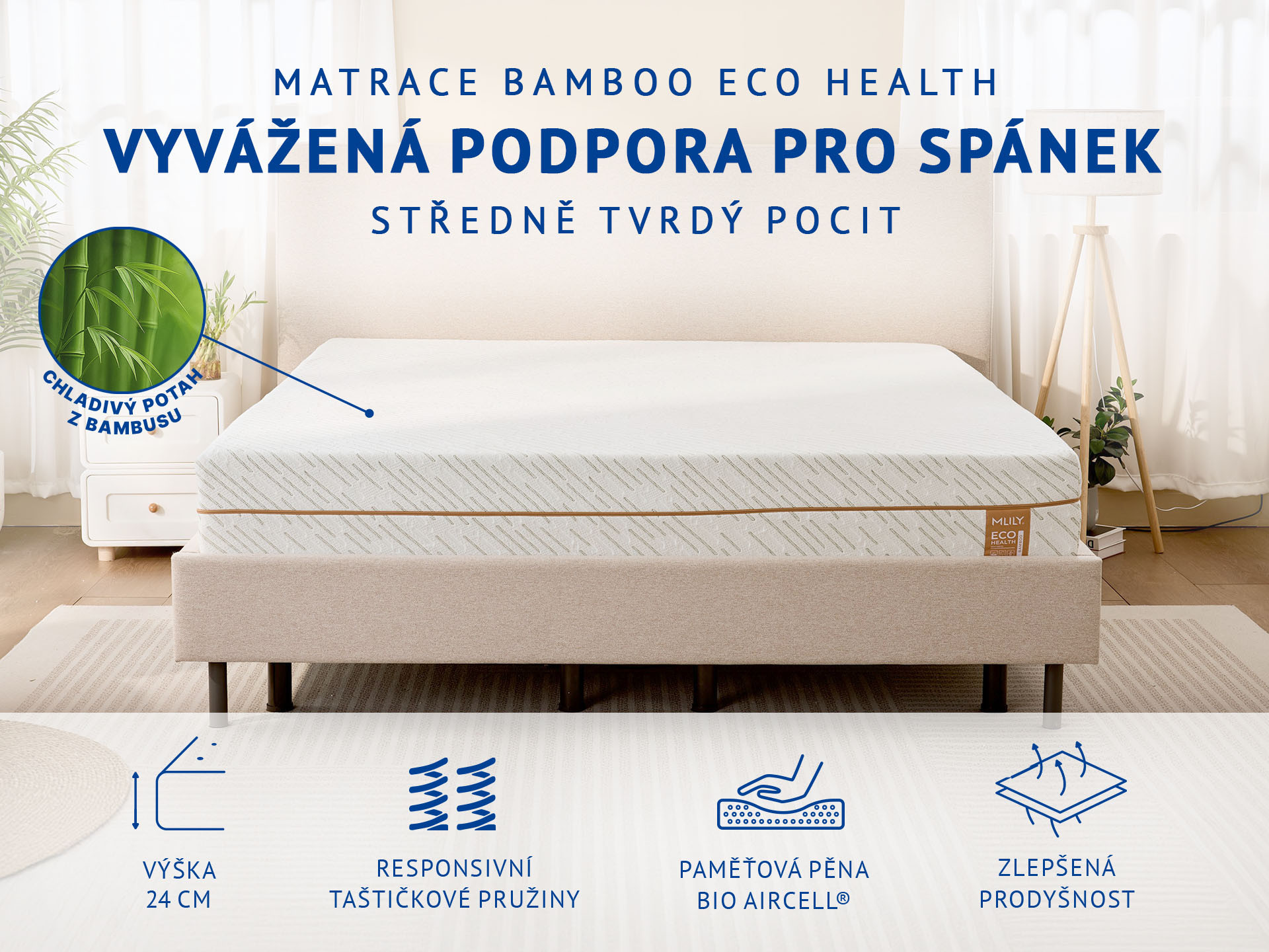 Matrace Mlily Bamboo Eco Health