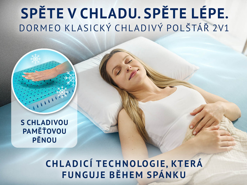 DORMEO 2V1 CHLADICÍ POLŠTÁŘ CLASSIC