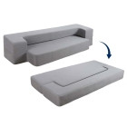 Sofa-materac 2w1 jasnoszara