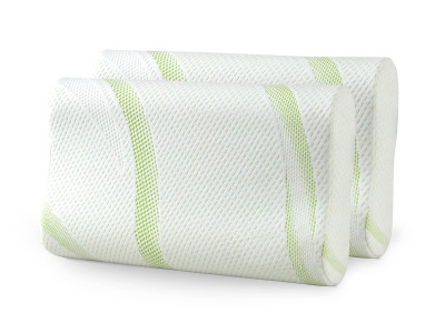 Poduszka ergonomiczna Aloe Vera z pianką Memory 2x 30x50