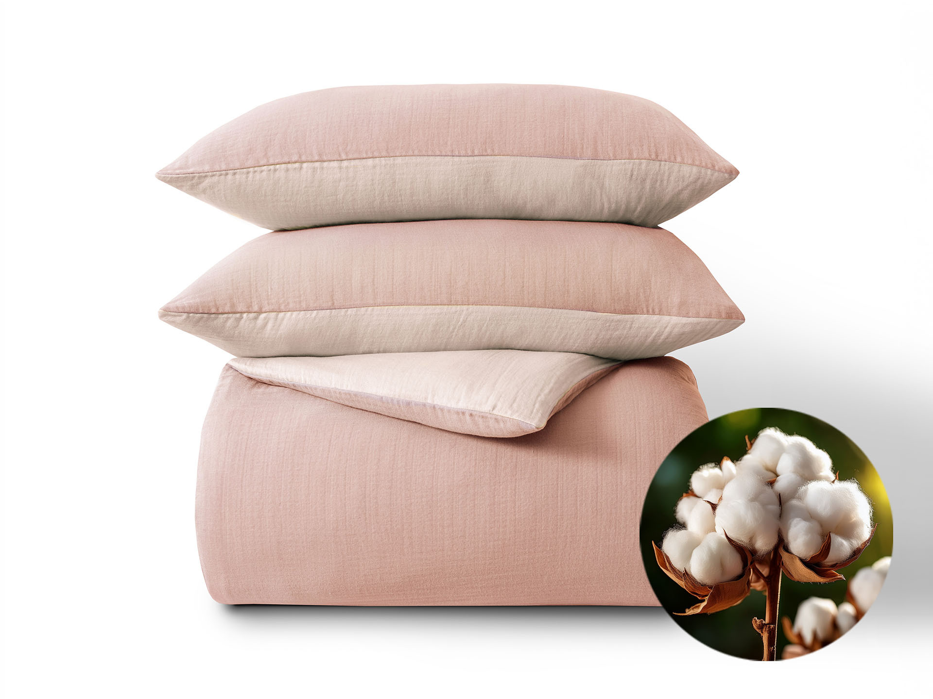 Dormeo Cotton Muslin ágynemű szett rózsaszín
