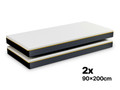 2x 90x200 cm matrace Dormeo Essential 16 cm. Středně tvrdá, pěna Ecocell®