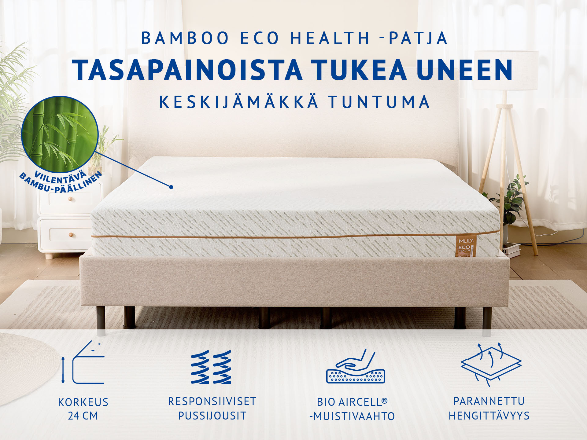 Mlily Bamboo Eco Health patja