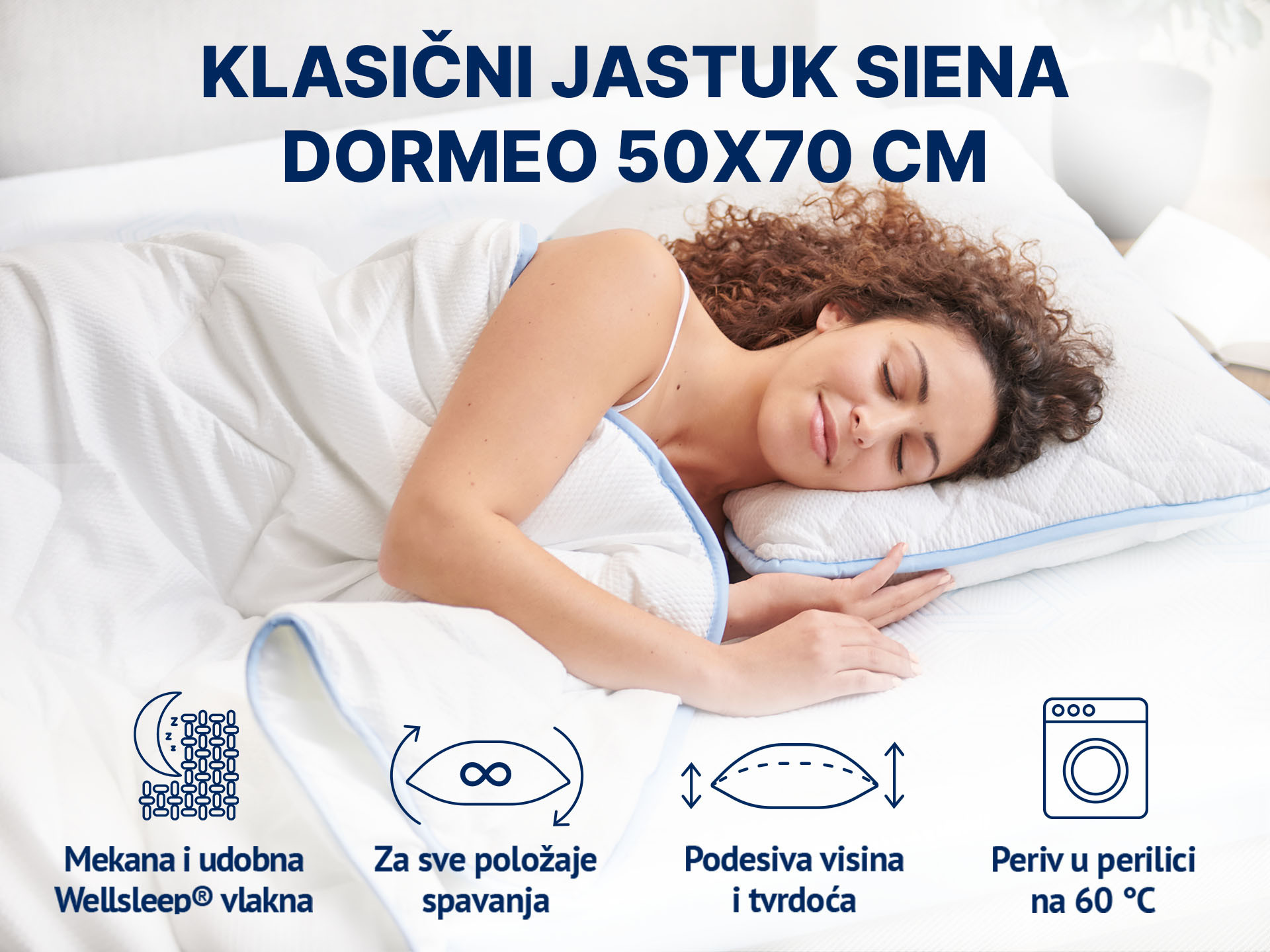 Klasični jastuk Siena Dormeo 50x70 cm