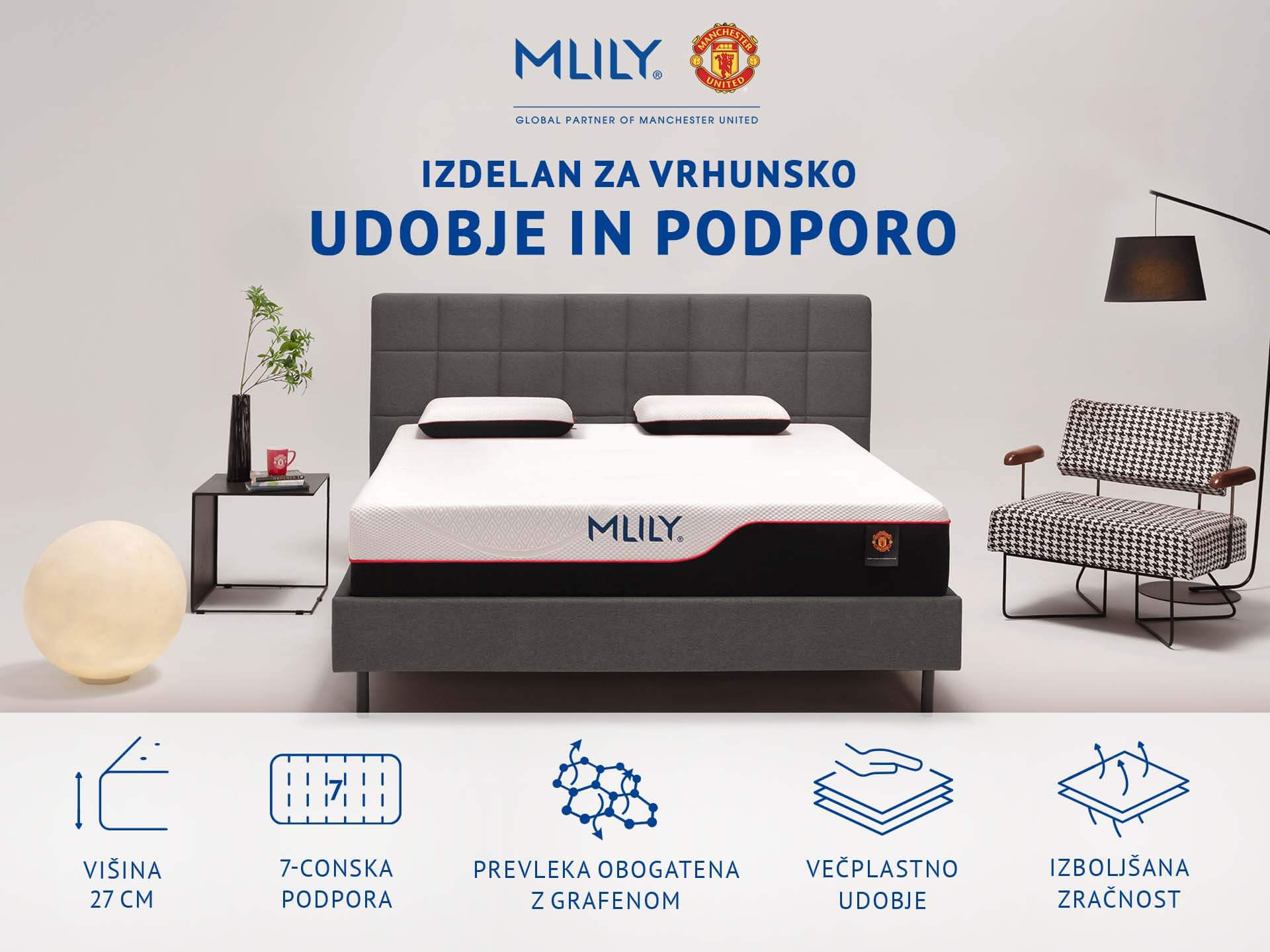 Ležišče Mlily Manchester United Supreme