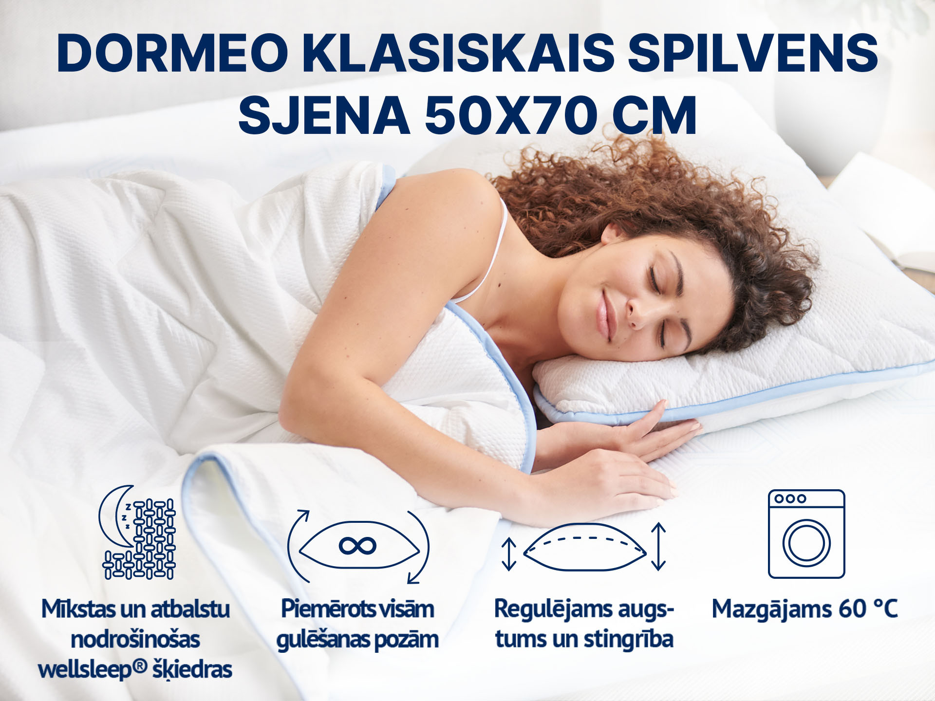 Dormeo klasiskais spilvens Siena, 50x70 cm