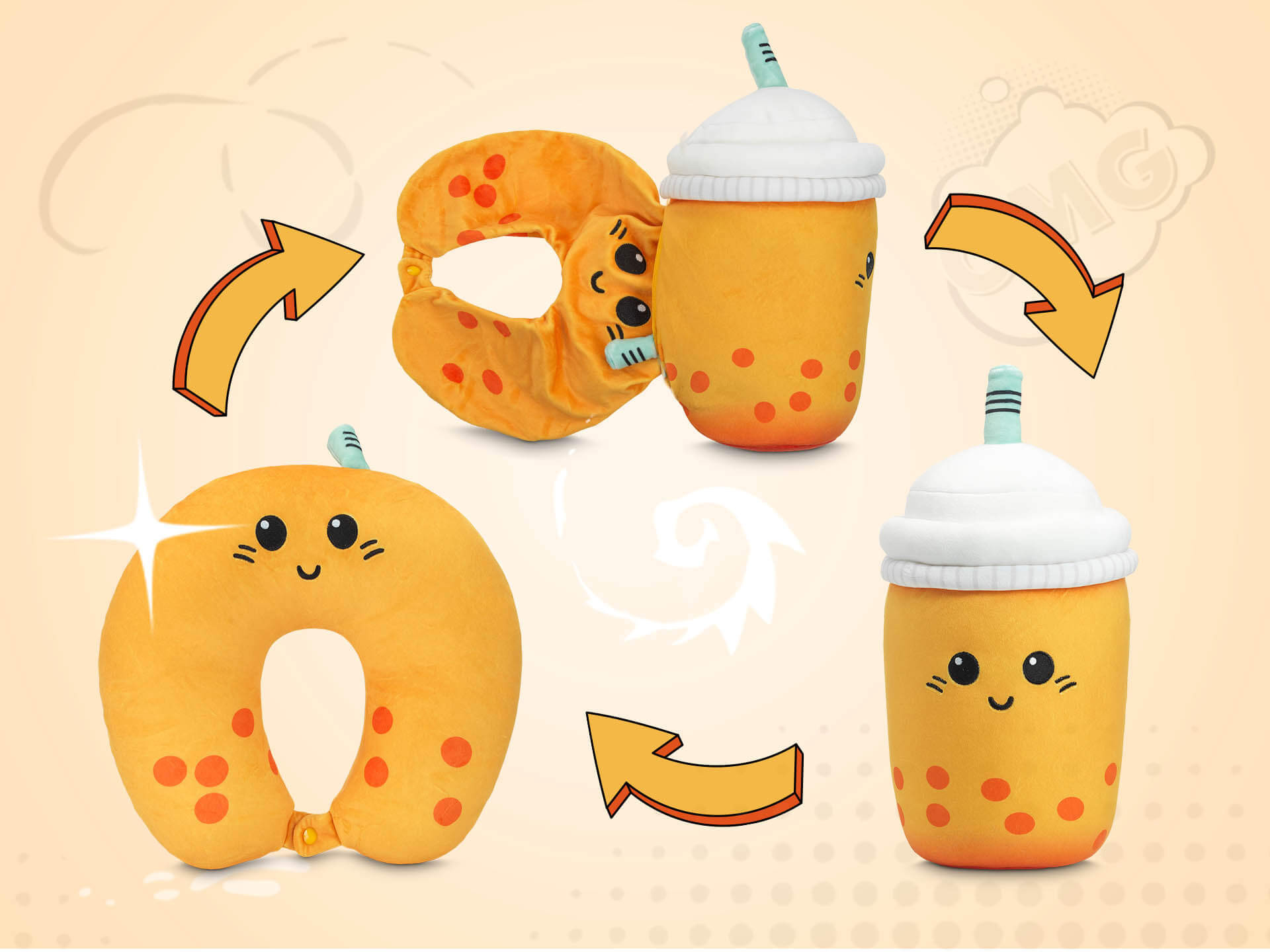 Dormeo Vankúšik na Hranie, Pán Bubble Tea