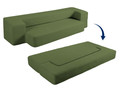 Canapea extensibilă verde