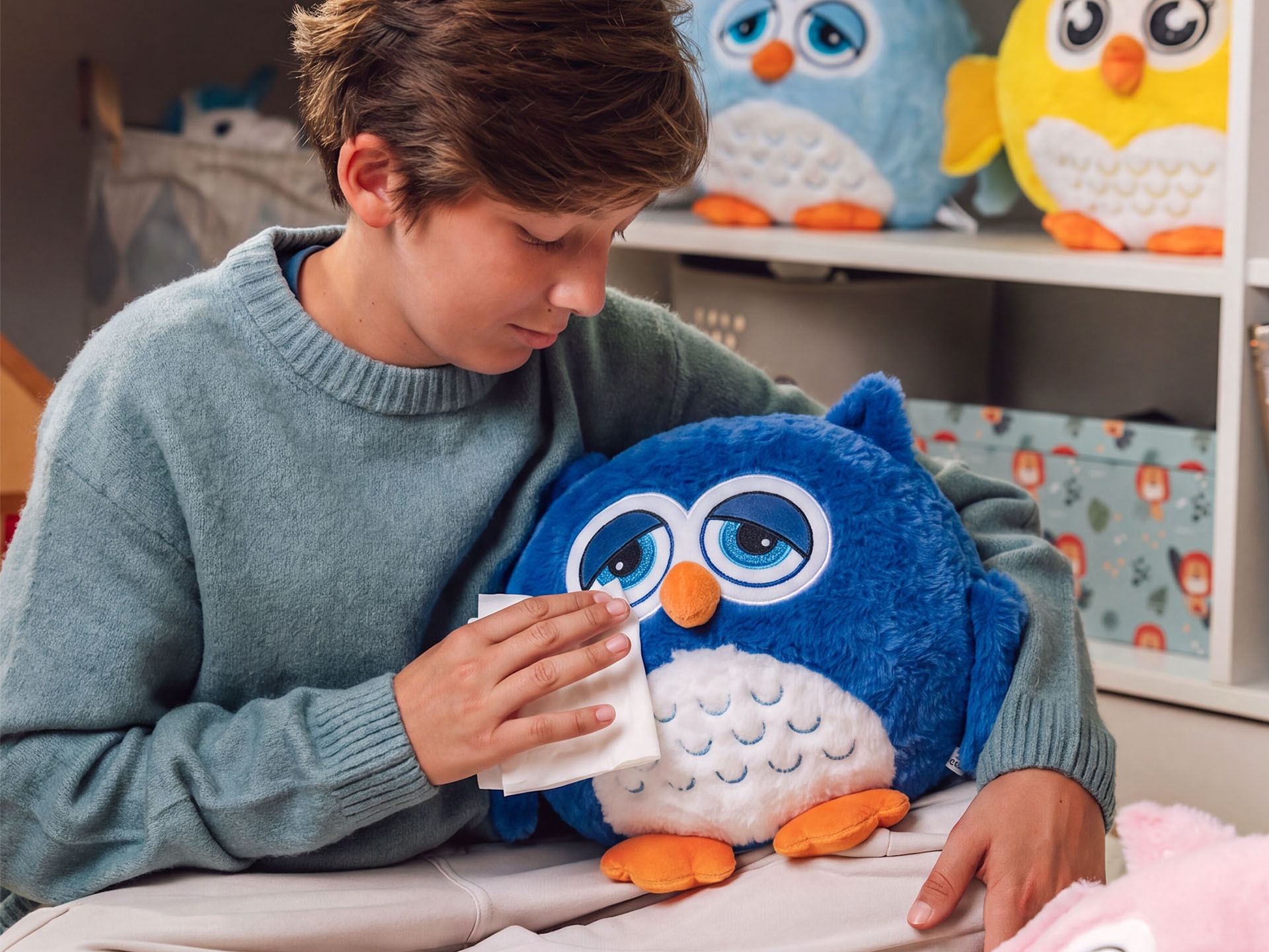 Dormeo Warm Hug emotion öökull sinine (unine)