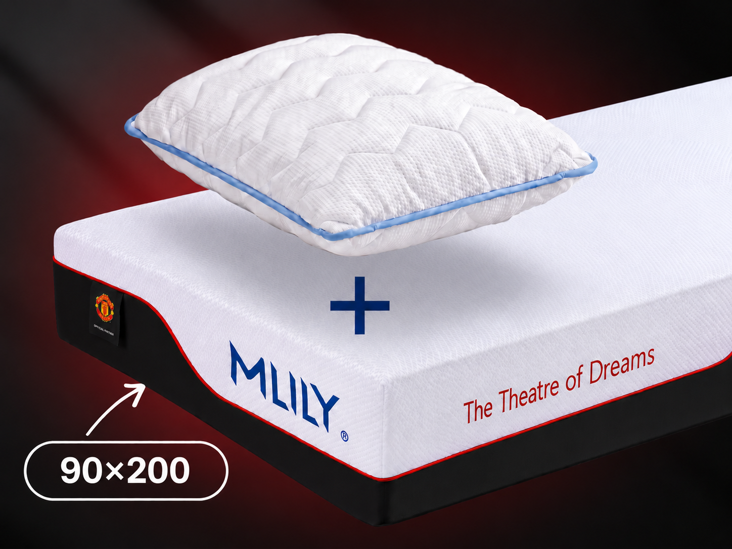 MLILY® Supreme čiužinys 90x200 ir Dormeo Siena pagalvė
