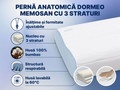 Pernă anatomică Memosan 3 straturi 30x50 cm