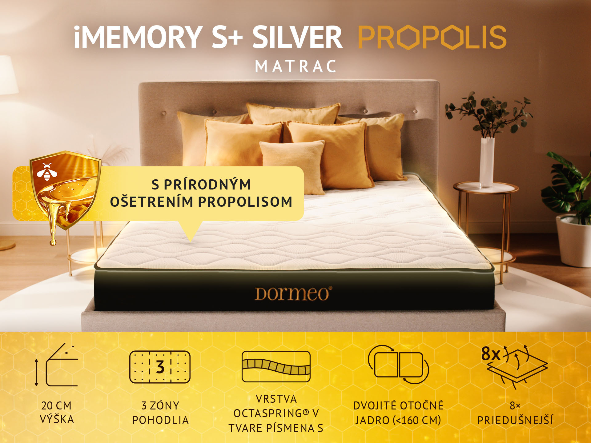 Matrac Dormeo iMemory S+ Silver Propolis