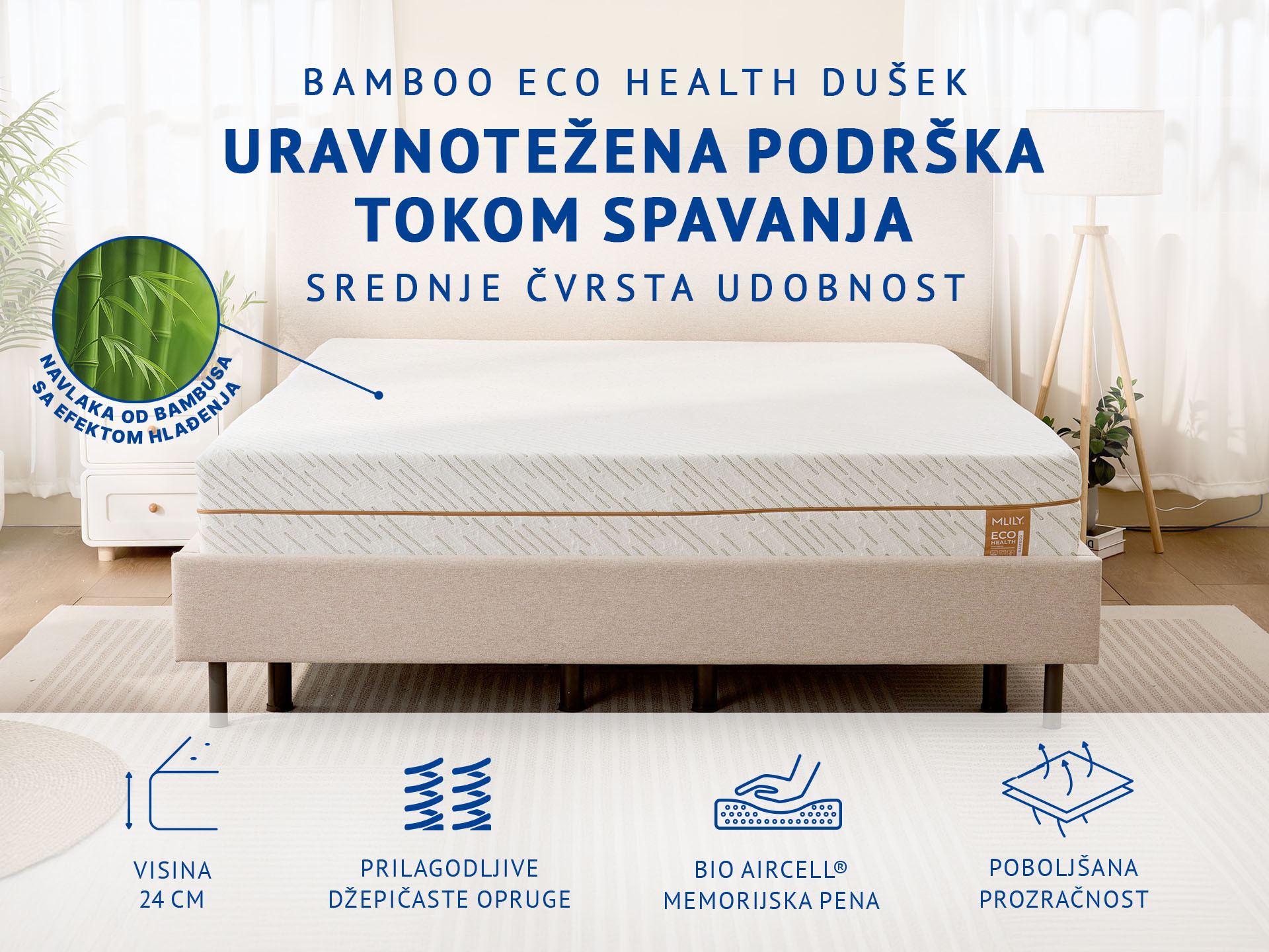 Dušek Mlily Bamboo Eco Health