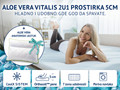 Тонкий матрац-топер Dormeo Aloe Vera Vitalis 2-в-1, 5 см