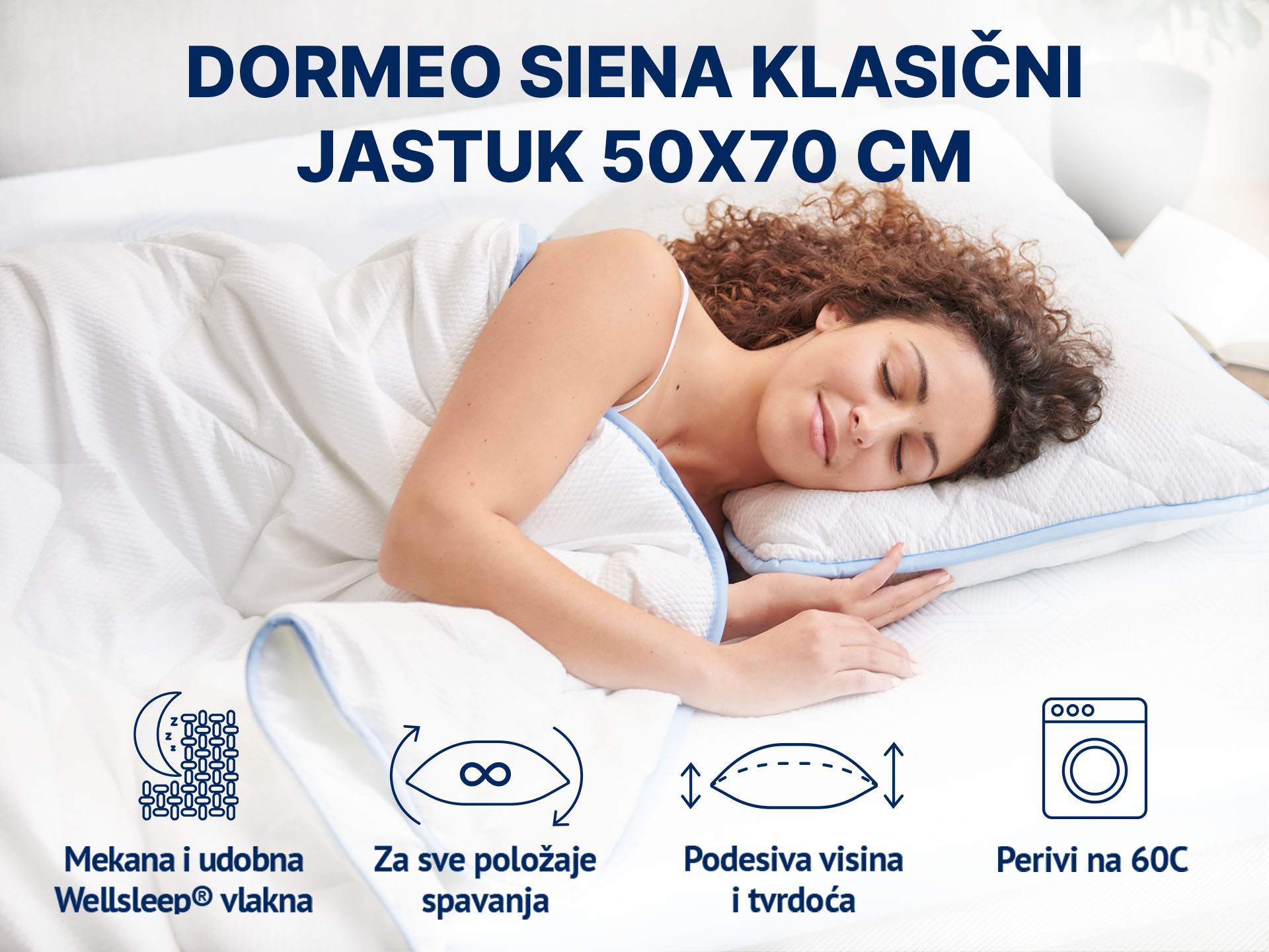 Dormeo Siena klasični jastuk 50x70 cm