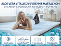 Dormeo Vrchný Matrac Aloe Vera Vitalis 2v1 4 cm