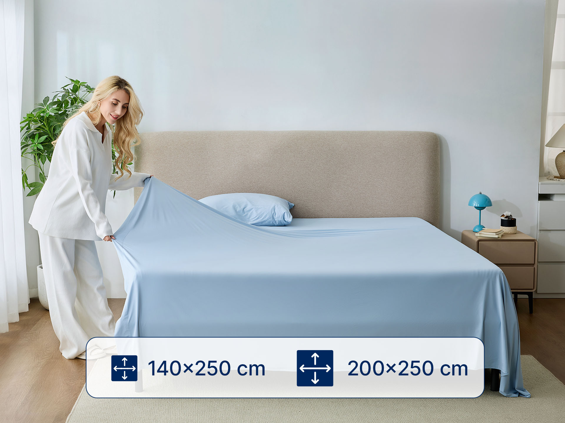 DORMEO CHLADICÍ PROSTĚRADLO BLUE