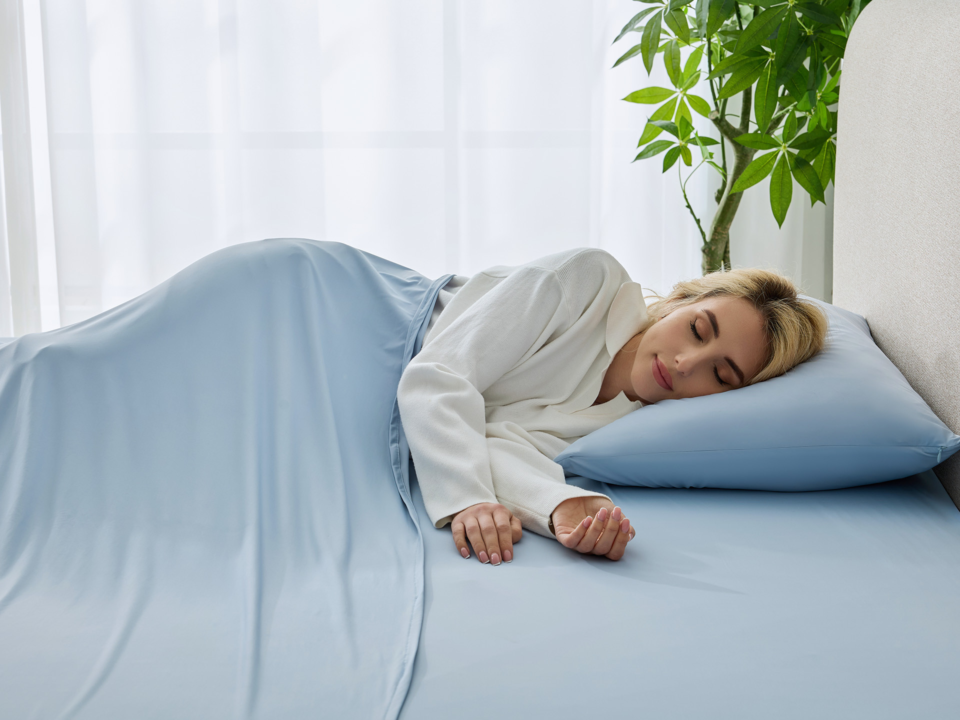 DORMEO COOLING PILLOWCASE 2 PCS SET BLUE