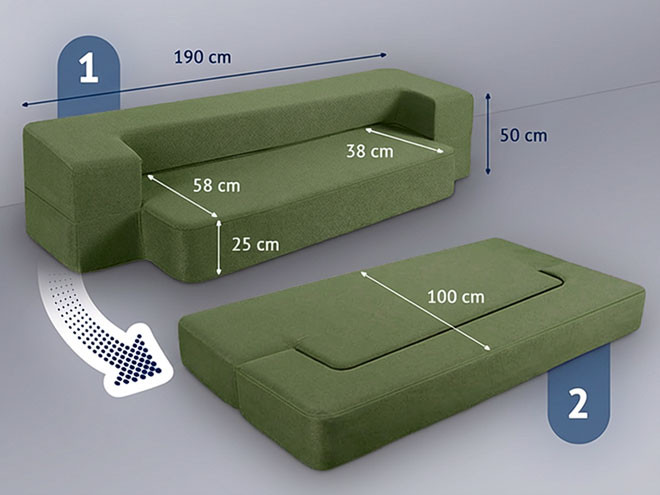 Dormeo 2in1 Folding Sofa Bed