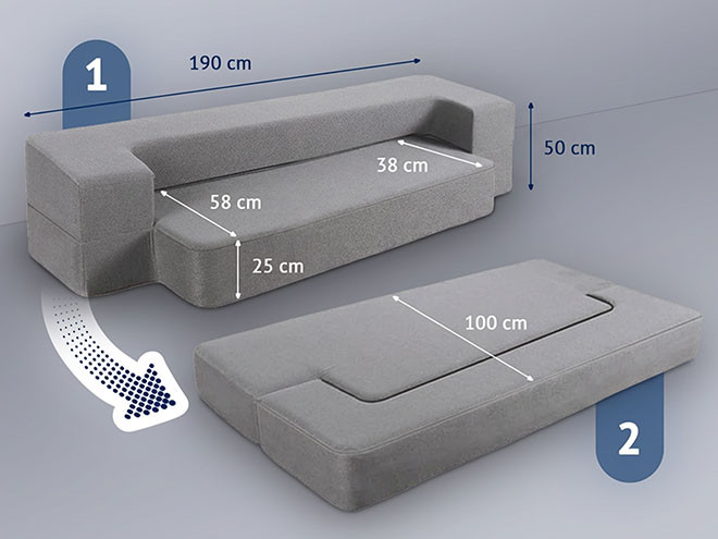 Dormeo 2in1 Folding Sofa Bed
