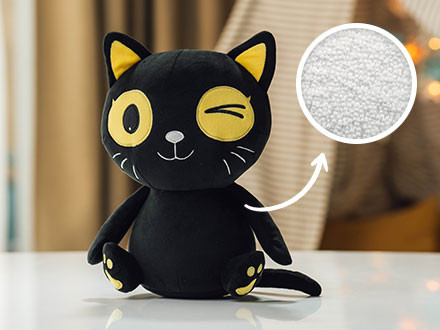 DORMEO Miaow the Black kitty PILLOW