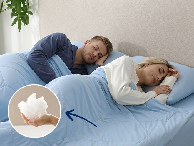 Lekkie włókna Wellsleep w kołdrze Cooling Dual Comfort