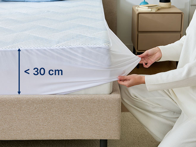 Ochraniacz chłodzący na materac do 30 cm wysokości