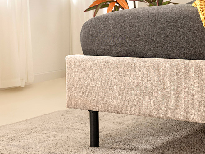 Dolce Pro Bed Frame Pure Beige