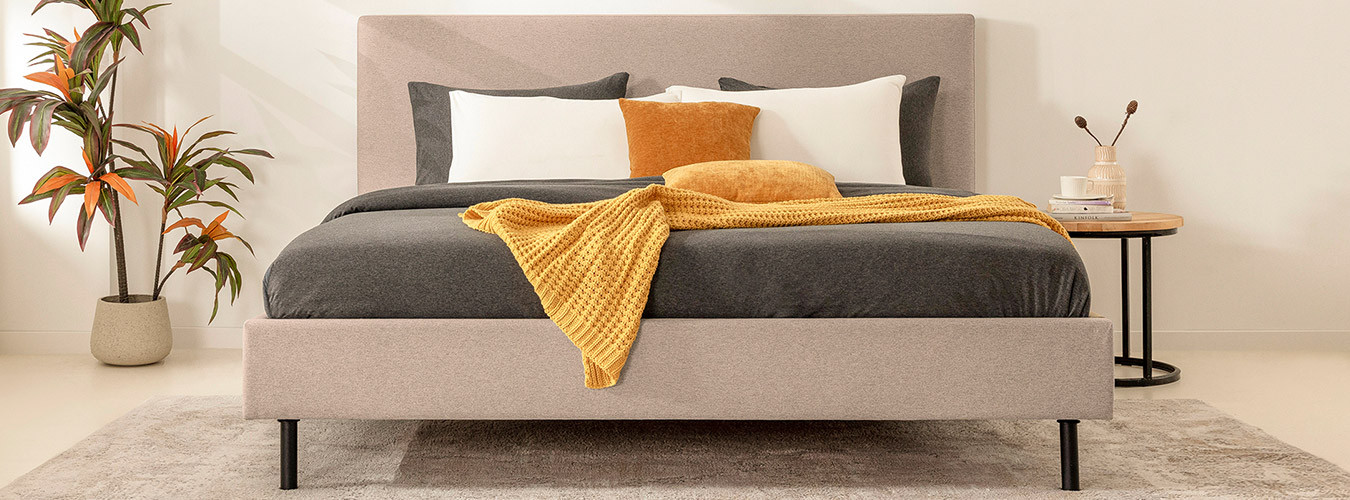 Dolce Pro Bed Frame Pure Beige