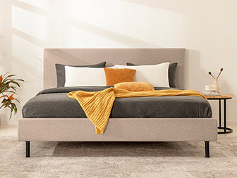 Dolce Pro Bed Frame Pure Beige