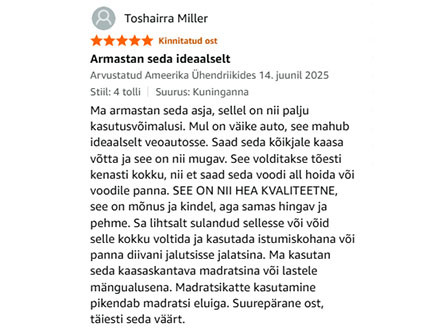 Dormeo memory foam kokkupandav madrats
