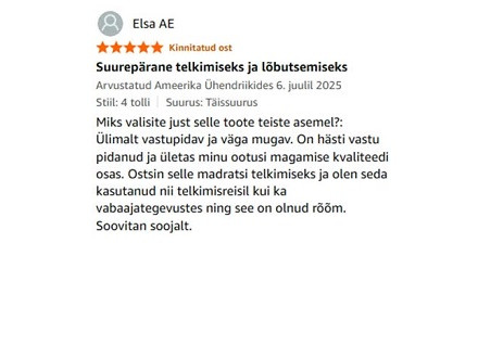 Dormeo memory foam kokkupandav madrats