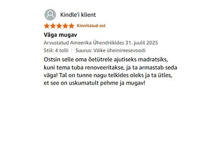 Dormeo memory foam kokkupandav madrats