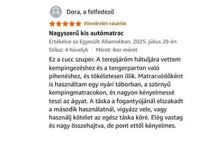 Dormeo Háromrészes memóriahab fedőmatrac 10 CM